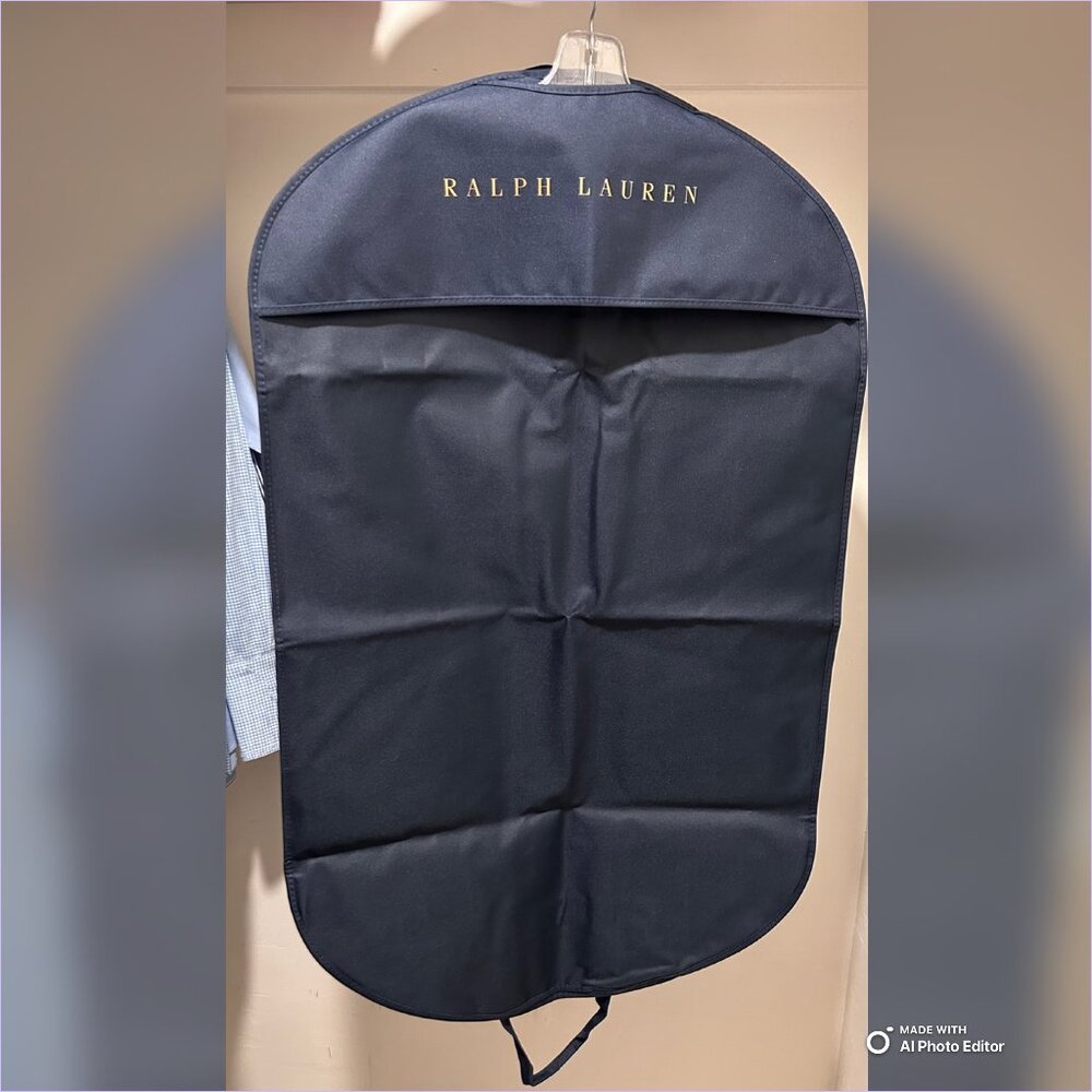 Ralph Lauren Garment Bag/Suit Bag Navy Blue Color!